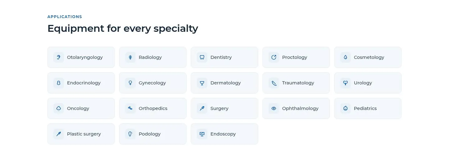 Оборудование для каждой специальности — ds-med.info
